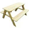 Garden Kids Wooden Picnic Bench Outdoor Patio Dining Table 37 X 10.8 X 4.9 Brown Desk Camping Supplies Chair Pliante Tables