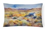 State Watercolor Flowers Throw Pillow Throw Pillow for Indoor Couch Bed Outdoor Patio Washable, Nevada Sagebrush 1683,12Hx16W