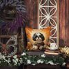 Shih Tzu Fall Throw Pillow Machine Washable, Indoor Outdoor Decorative Pillow for Couch, Bed or Patio, 14Hx14W