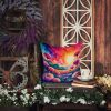 Colorful Dianthus Throw Pillow Machine Washable, Indoor Outdoor Decorative Pillow for Couch, Bed or Patio, 14Hx14W