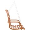 Swing Bench Solid Wood Bent with Teak Finish 49.6"x24.8"x36.2"