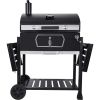 CD2030AN 30-Inch Charcoal Grill Deluxe BBQ Smoker Picnic Camping Patio Backyard Cooking Barbecue Black Large Kitchen Dining Bar