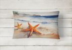 Nautical Collection Throw Pillow Throw Pillow for Indoor Couch Bed Outdoor Patio Washable, Starfish 2829,12Hx16W