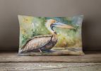 Nautical Collection Throw Pillow Throw Pillow for Indoor Couch Bed Outdoor Patio Washable, Pelican 2853,12Hx16W