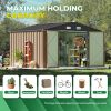 Outdoor Storage Shed, Metal Sheds & Outdoor Storage House for Patio Garden