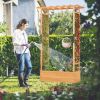 Raised Garden Bed with Arch Trellis