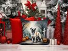 Boxer Spooky Halloween Throw Pillow Machine Washable, Indoor Outdoor Decorative Pillow for Couch, Bed or Patio, 14Hx14W