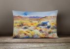 State Watercolor Flowers Throw Pillow Throw Pillow for Indoor Couch Bed Outdoor Patio Washable, Nevada Sagebrush 1683,12Hx16W