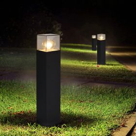 Inowel Landscape Path Lights with E26 Bulb Base(Bulb not Included) Modern Pathway Light Driveway Lights Wired 12226 (Color: Black)