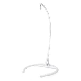 Hammock Chair Stand(Stand Only), C Stand for Hanging Egg Chair/Swing Chair, Indoor/Outdoor Hanging Chair Stand Only, Heavy Duty 330Lbs Weight Capacity (Color: White)