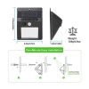 LED Solar Wall Lamp for Garage Front Door Garden Pathway