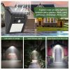 LED Solar Wall Lamp for Garage Front Door Garden Pathway