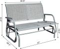 2 Person Swing Glider Chair Patio Swing Bench Garden Rocking Seat for Outdoor Patio,Backyard,Deck Swimming Pool