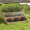 3-Tier Wooden Raised Garden Bed for Backyard Patio Gardening